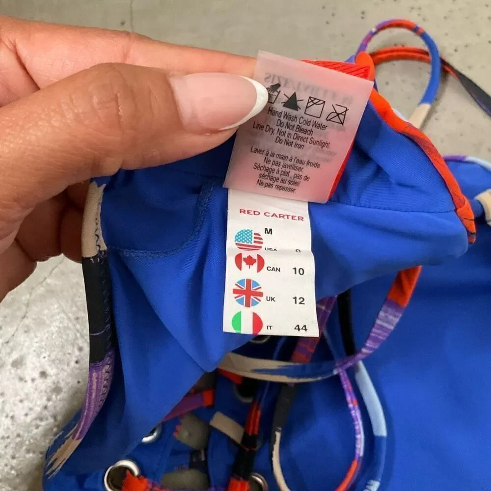 Red Carter Rio Pattern Bikini - Picture 5 of 9